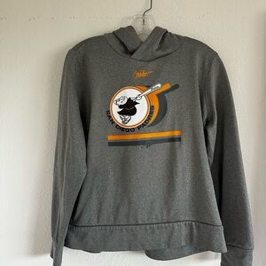 Nike Gray Graphic Sweatshirt Hoodie